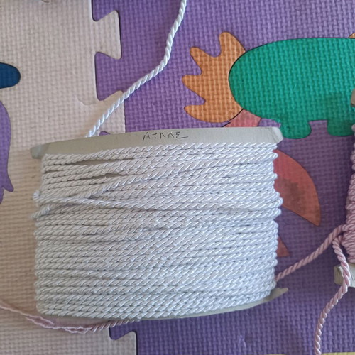 Pack of three construction ropes new, pink, blue, white