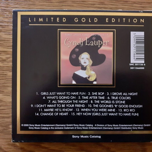 Cyndi Lauper Best Of The Best Gold CD like new, pop