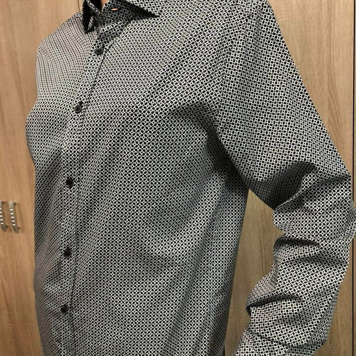 Brand's shirt new, size M, cotton, black and white