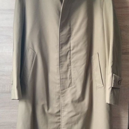 Men's vintage beige trench coat new, size L