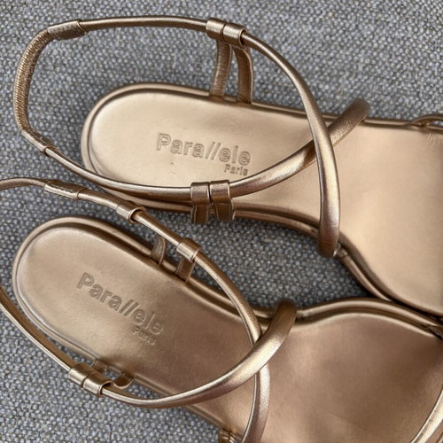 Parallele Paris Fabio sandals like new, size 38.5, gold