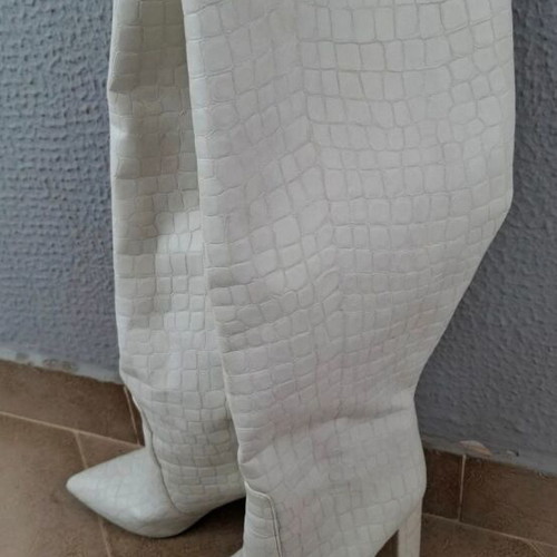 Sante white boots like new, size 38