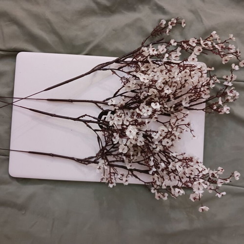 Decorative synthetic flowers like new, pack of 12, 40 cm, white red pink