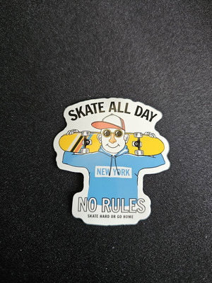 Αυτοκόλλητο Skate All Day καινούργιο