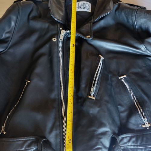 Leather Perfecto jacket black XL used vintage
