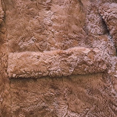 Achilleas vintage teddy coat unisex, used, brown