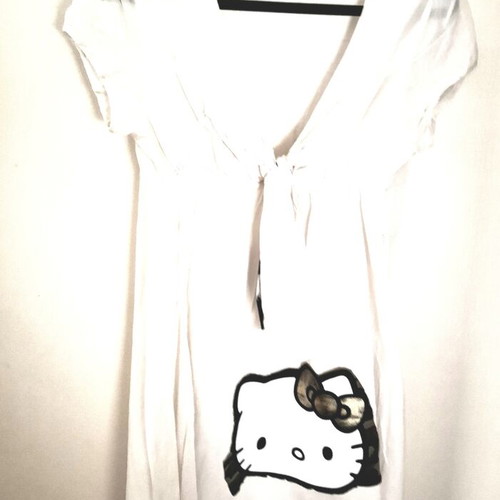 Hello Kitty dress linen and cotton, size Small, new