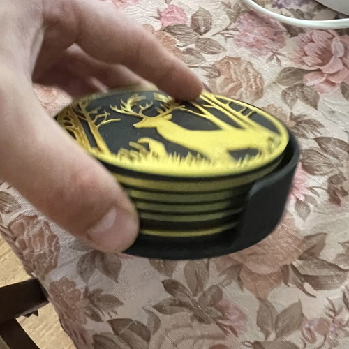 3D printed coaster set