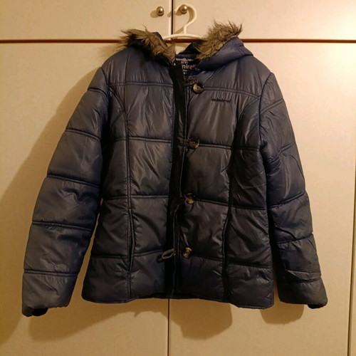 Admiral blue jacket used with hood large
