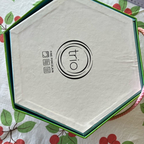 Empty polygon-shaped box new with fairy print