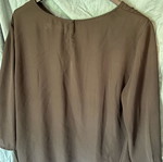 Pull & Bear C Throu Black Blouse like new, size Medium