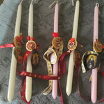 Handmade Saint Candles with Iconography new