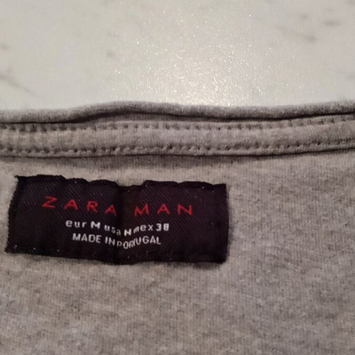 Zara men's t shirt size M gray like new