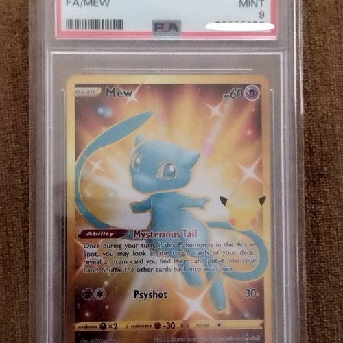 Mew Celebrations PSA 9 Pokémon Card like new