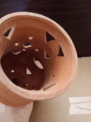 Clay decorative flaros used, good condition