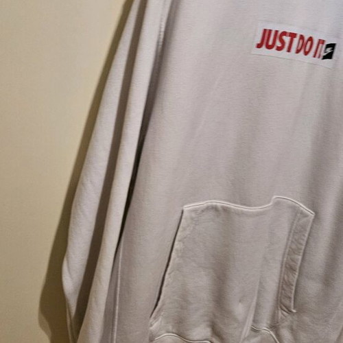 Nike hoodie used, size L, white