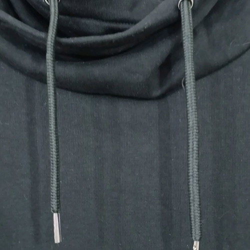 H&M Women's Black Hoodie Size Small Like New with Unique Neckline