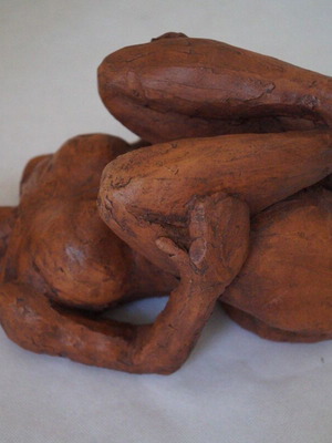 Ceramic nude figurine handmade, new, 30 cm, model 2026