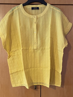 Ovs Fashion yellow blouse 4XL like new, lightweight cotton