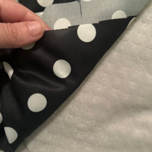 Polka dot polyester fabric new 2.70 m length x 1.60 m width