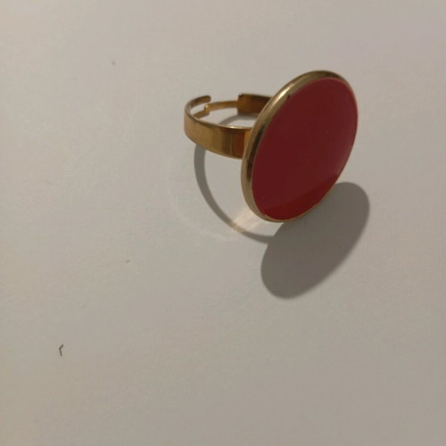 Ring red with gold