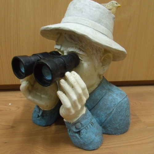 Old tabletop figure used, 30 cm, synthetic material
