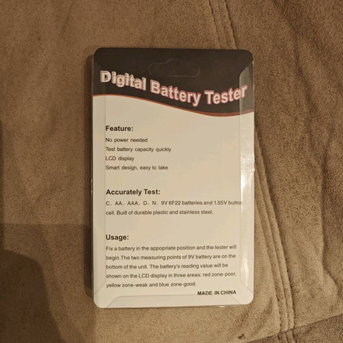 Digital battery tester with LCD screen new