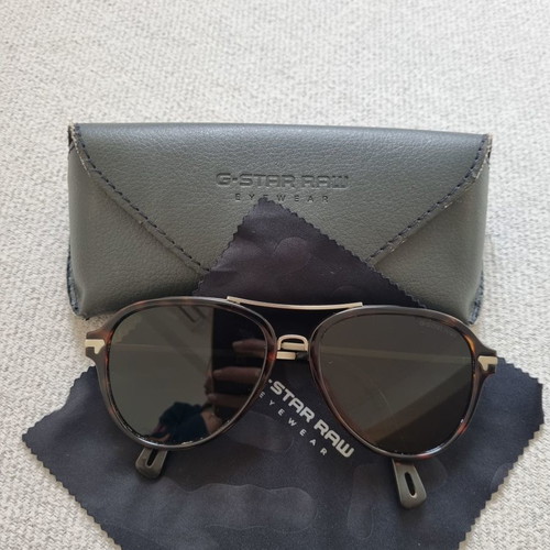 G-Star Raw aviator sunglasses like new with brown acetate frame