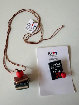 Handmade necklace and brooch set new, perfect gift for teachers