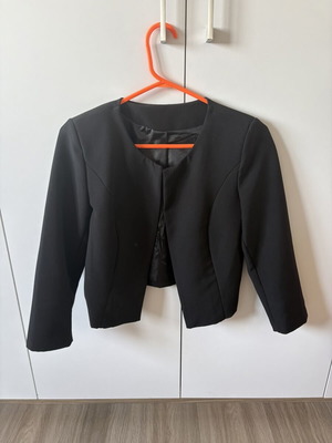 Italian Tailored Jacket black, short, like new, size S