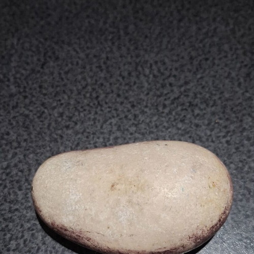 Handmade Painted Sea Stone Decorative Landscape 9.5x5.5 cm like new