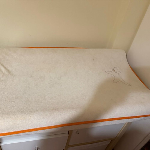 Baby changing table used with free mattress from IKEA