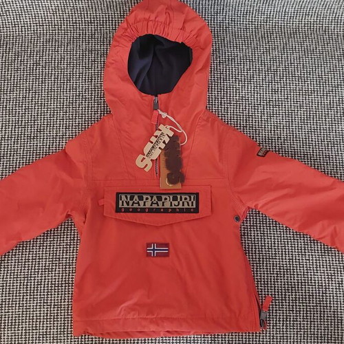 Napapijri Rainforest unisex lightweight jacket size 24 months new, orange