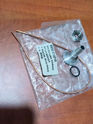 Μεταλλική χοάνη με παξιμάδι Μ14 και ο-ring καινούργια