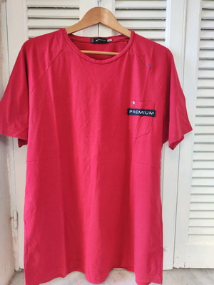Premium men's t-shirt used, red, size XXL