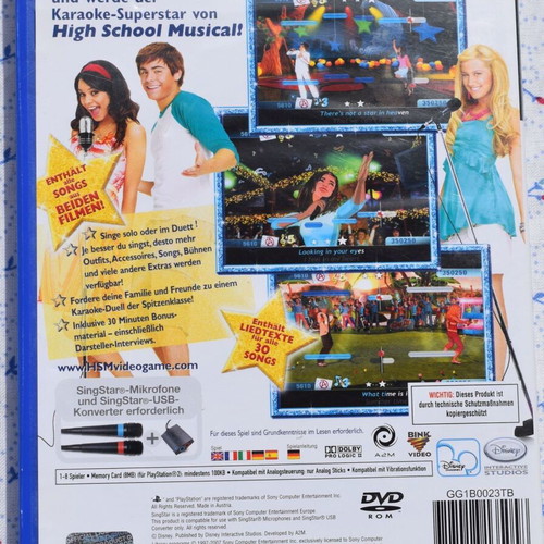 High School Musical: Sing It! PS2 used karaoke game