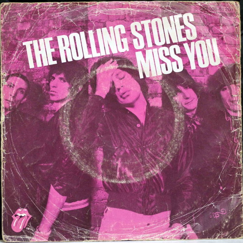 The Rolling Stones Miss You & Faraway Eyes 7'' vinyl used, rock