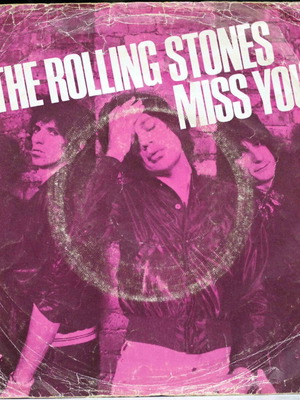The Rolling Stones Miss You & Faraway Eyes 7'' vinyl used, rock