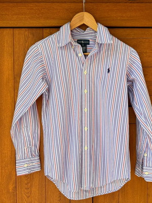 Ralph Lauren kids shirt like new, blue, age 12
