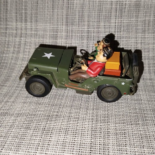 Gate Laurel & Hardy Willys Jeep US Army 1/32 diecast used