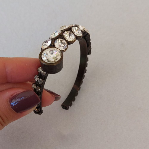 Bracelet with rhinestones like new, metal, brand Accessorize