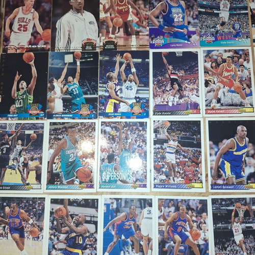 NBA cards 1992-93 Upper Deck and Topps set, 40 cards plus 1 duplicate