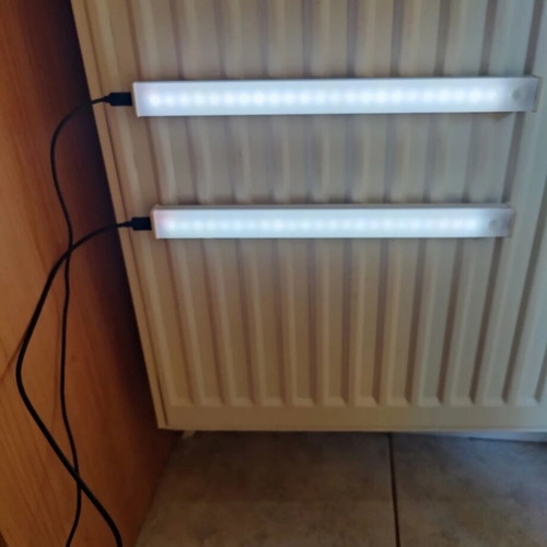 LED light bars with motion sensor 30cm used, USB powered
