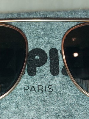 Clip On Sunglasses like new, gold color, no name