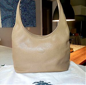 Longchamp τσάντα ώμου  μπεζ χρώμα