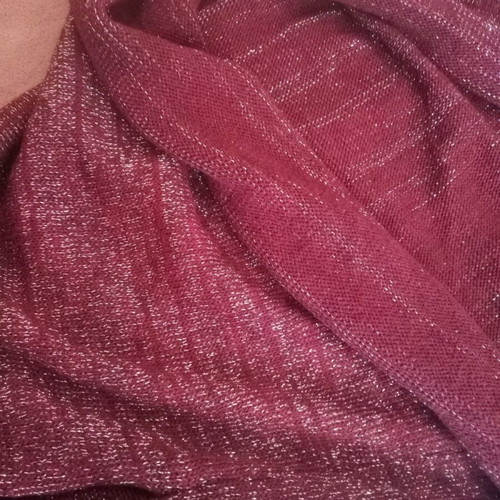 Burgundy cardigan with short sleeve like new, size M