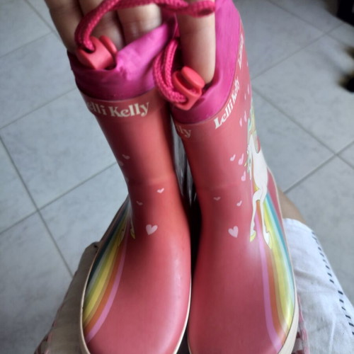 Lelli Kelly rain boots size 31, pink, lightly worn