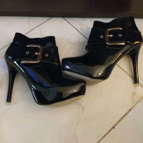 Patent leather ankle boots new, size 41