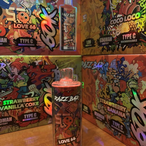 Razzbar Vape Monster 60k puffs disposable, new