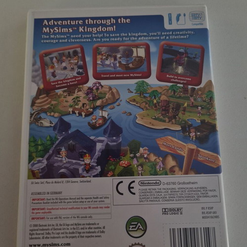 Wii My Sims Kingdom used, box and disc with marks